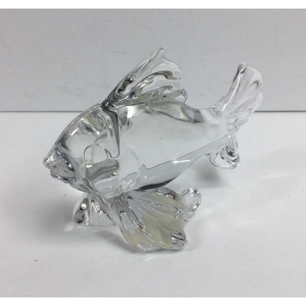 Princess House Pets 24% LEAD CRYSTAL GERMANY Glass‎ Figure Goldfish Paperweight